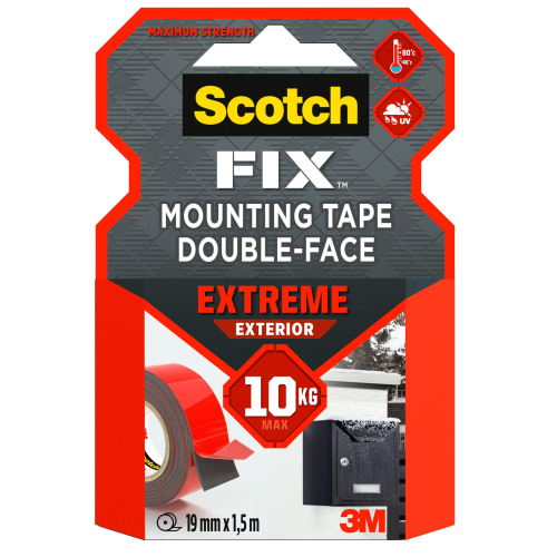 3M SCOTCH EXTREME NASTRO BIADESIVO EXTRA FORTE GRIGIO 19MMx1.5M